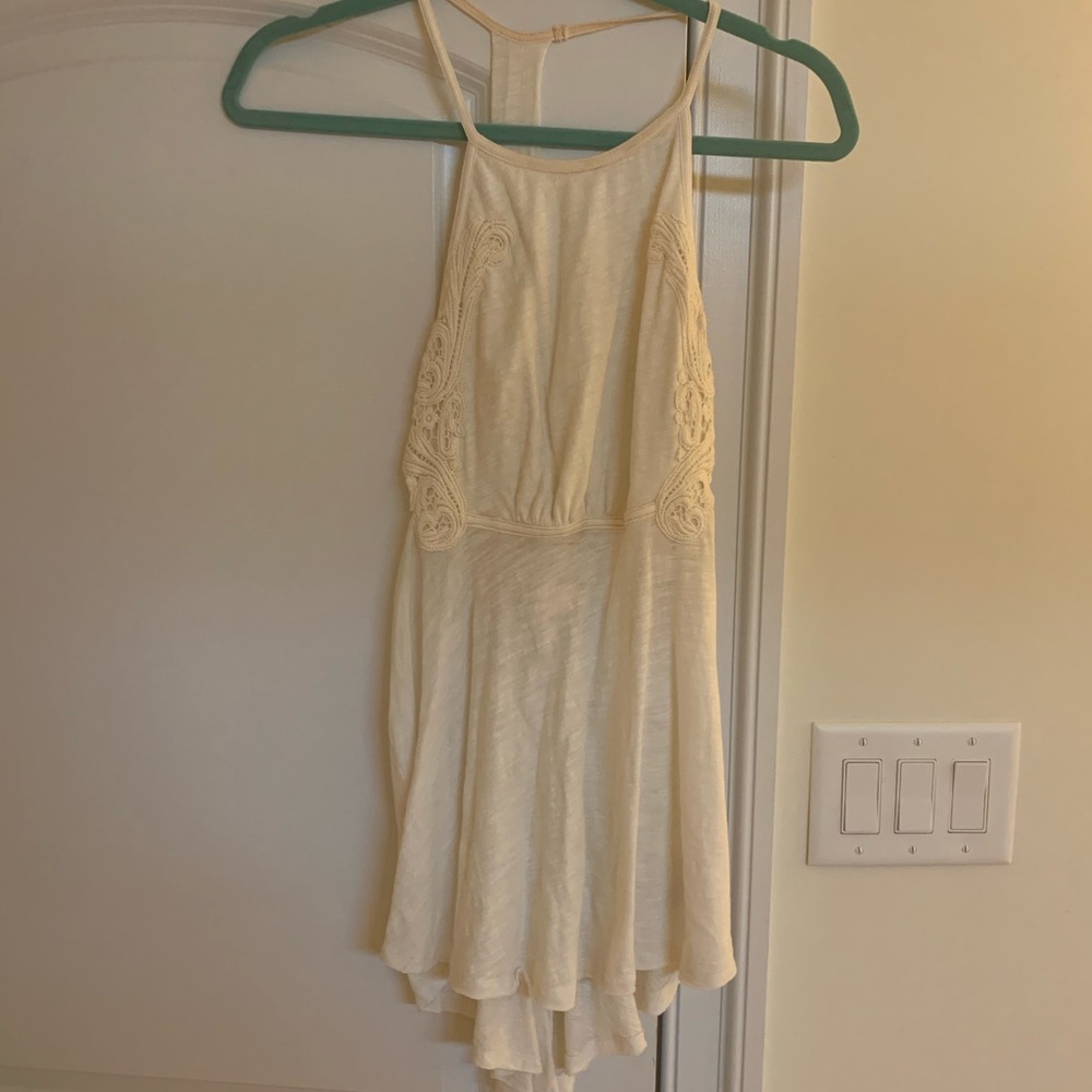 Free people open back tank top